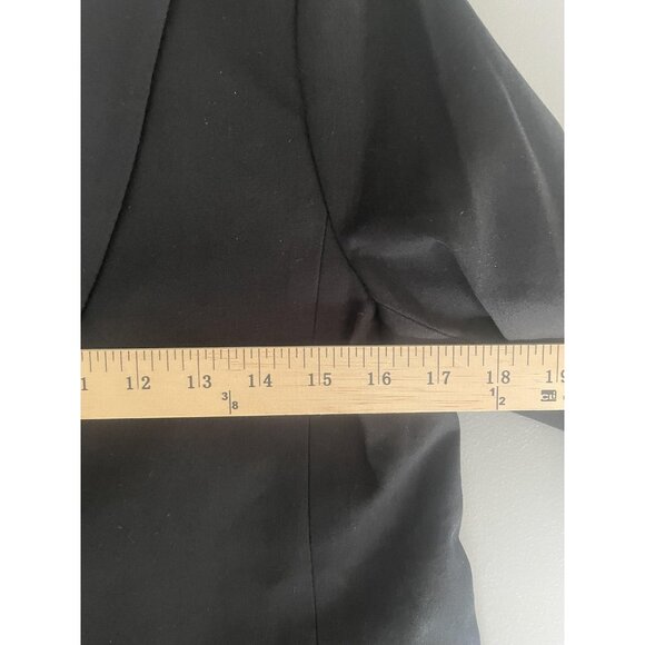 J.Crew Blazer Womens 2 Black Two Button Stretch Lined Tailored Suit Jacket BP095 - Picture 12 of 12